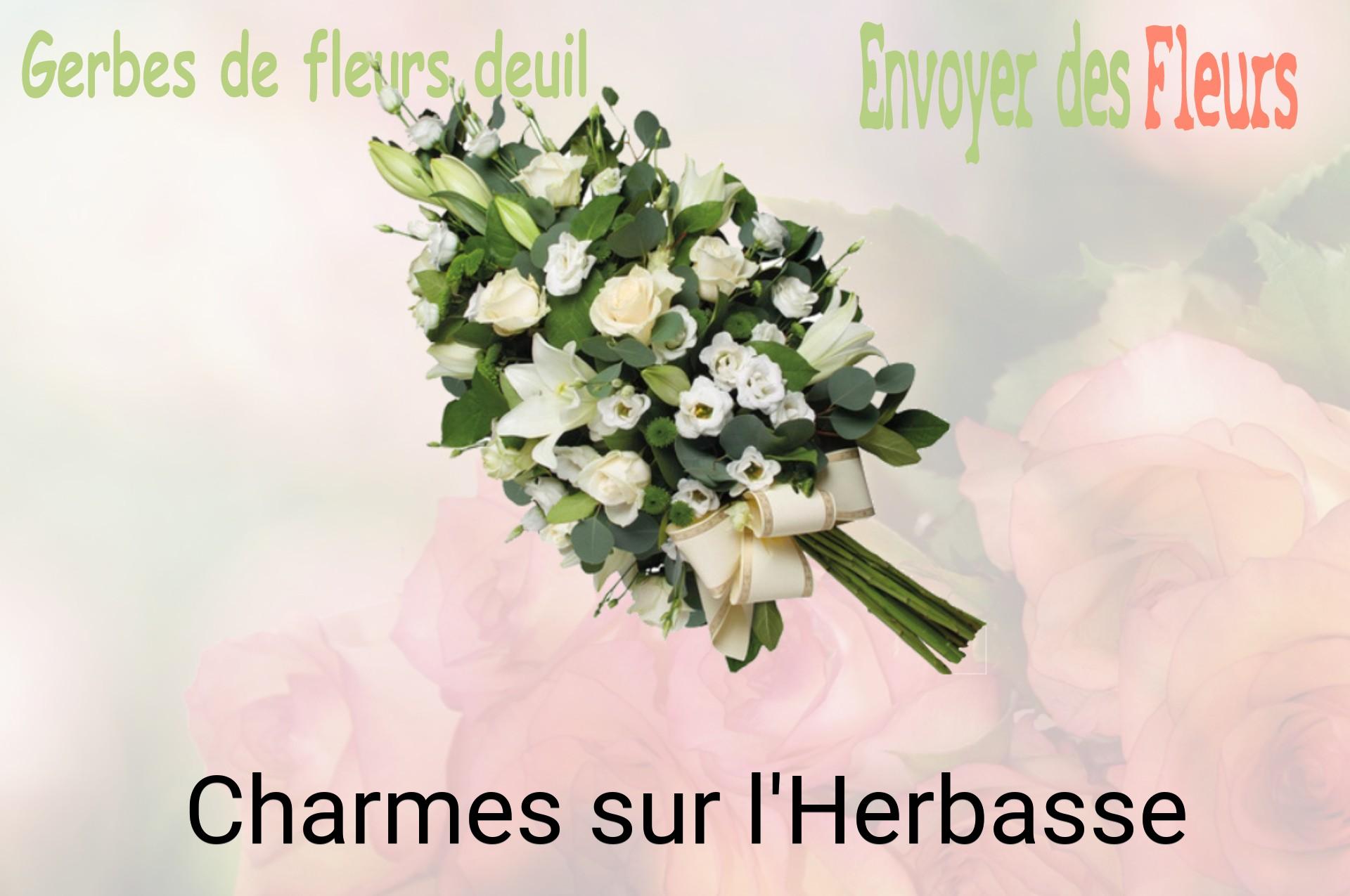 Gerbe de fleurs de deuil livrée à Charmes-sur-l'Herbasse